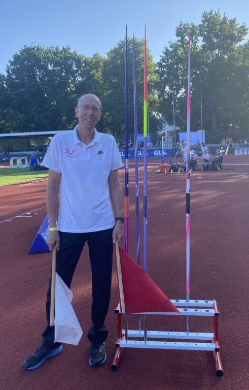 Lange als Kampfrichter bei den Deutschen Leichtathletik Meisterschaften im Mehrkampf